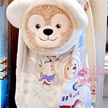 ♥小花花日本精品♥ 東京迪士尼海洋樂園限定 ❄️ 2019 Duffy 歡樂冬季假期系列❄️ 達菲大頭後揹包&毛毯組~5