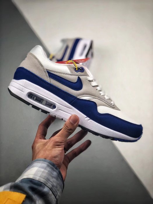 Nike Air Max1 OG 白藍 透氣 麂皮 氣墊 透氣 復古 低幫 慢跑鞋 908375-102 男女鞋