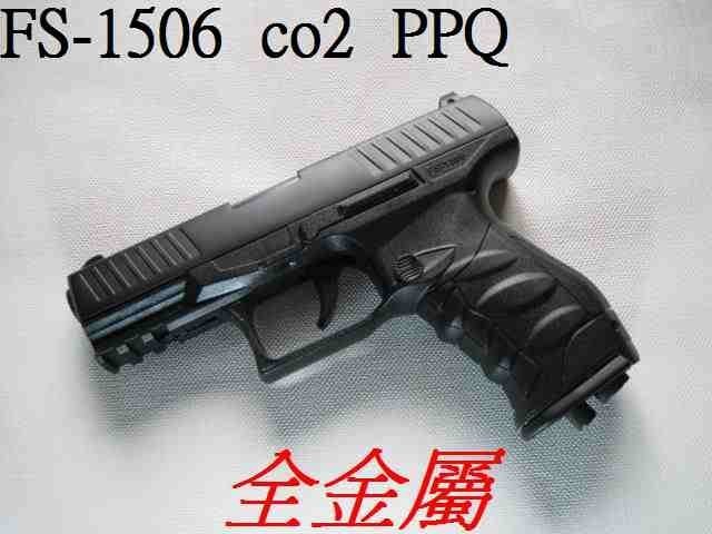 生存遊戲-MADE IN TAIWAN AC-1005 PPQ全金屬CO2直壓槍 (BB槍BB彈瓦斯CO2空氣玩具