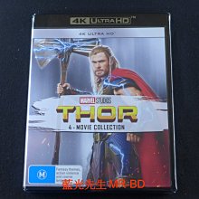 [藍光先生UHD] 雷神索爾 1-4 UHD 四碟套裝版 Thor