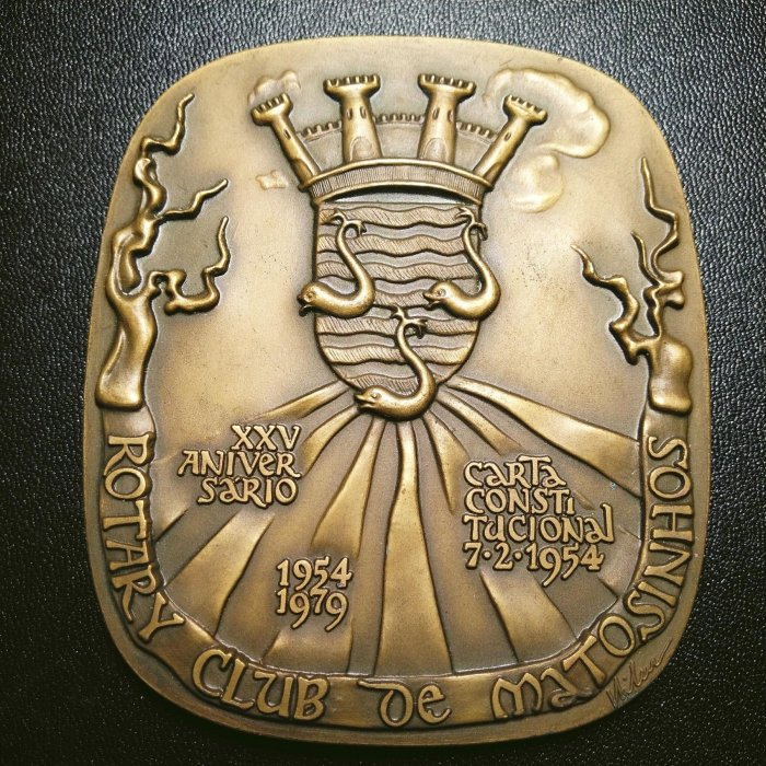 龍蛇，齒輪火焰，國際扶輪社25周年，葡萄牙大銅章（D380）