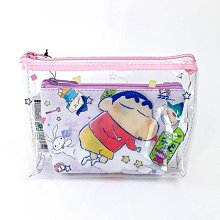 透明船型收納包組 2入-蠟筆小新Crayon Shin Chain クレヨンしんちゃん 日本進口正版授權