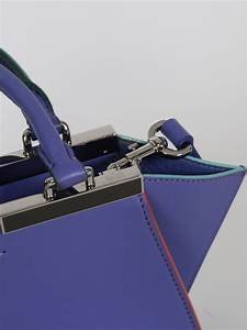 真品  FENDI 3 JOURS MINI    藍紫  肩背 手提 兩用包