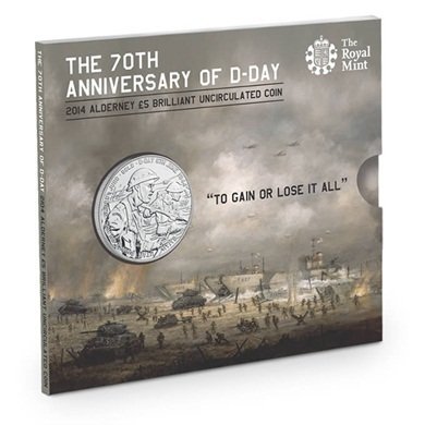 2014年D-day登陸70周年銅鎳合金硬幣