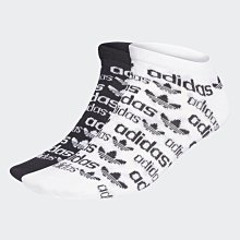 南◇2021 9月 ADIDAS  ADICOLOR 腳踝襪 2 雙入 H32385 黑白 滿版LOGO 運動襪