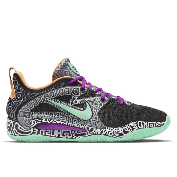 A-KAY0】NIKE KD15 EP BROOKLYN GRAFFITI 黑灰綠紫橘【DM1054-005