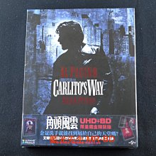 精裝 [藍光先生UHD] 角頭風雲 UHD+BD 雙碟鐵盒版 Carlito s Way ( 傳訊正版 )