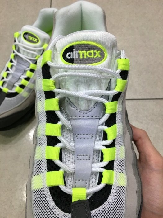 Nike Air Max 95 OG NEON  灰 銀光綠 3M 男 554970-071 休閒 潮流 慢跑鞋