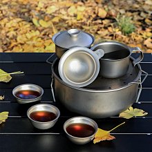 【大山野營】keith 鎧斯 Ti3910 純鈦功夫茶具 泡茶具組 鈦茶壺 茶杯 杯子 登山 戶外 機車 露營 野營