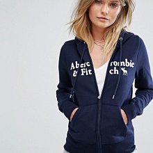 【A&F女生館】☆【Abercrombie&Fitch LOGO麋鹿連帽外套】☆【AFG005E2】(S)