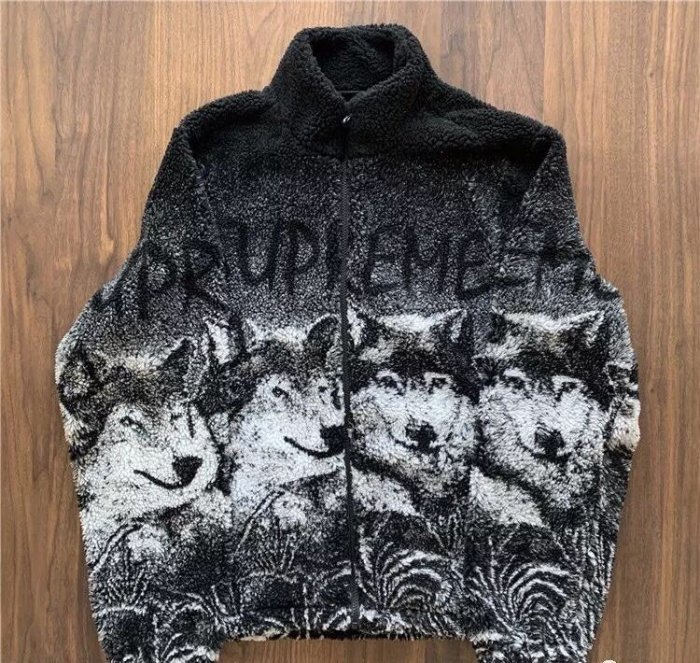 Angel潮牌購~Supreme 19SS Wolf Fleece Jacket 絨毛狼外套| Yahoo奇摩拍賣