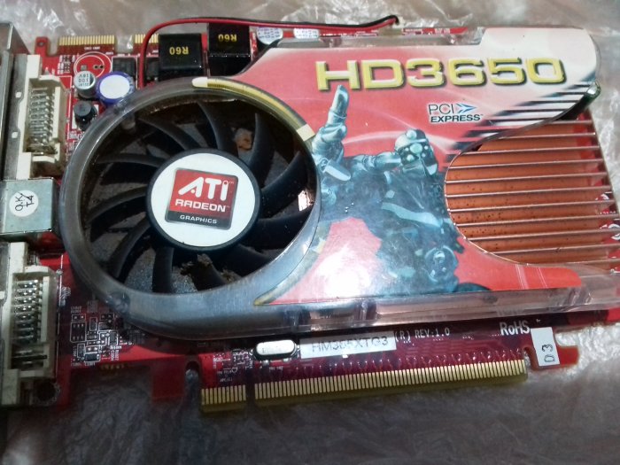 微星 AMD HD3650 PCIE RV635 256M PCI 2.0顯示卡