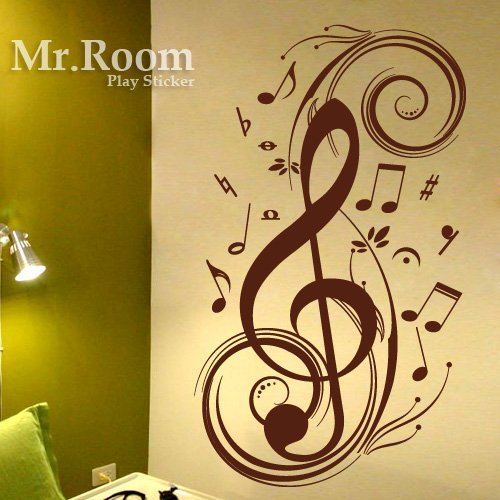 ☆ Mr.Room 空間先生創意 壁貼 躍動音符 (MS018) 音符 偶像劇 設計師訂製款 筆電 行李箱貼紙