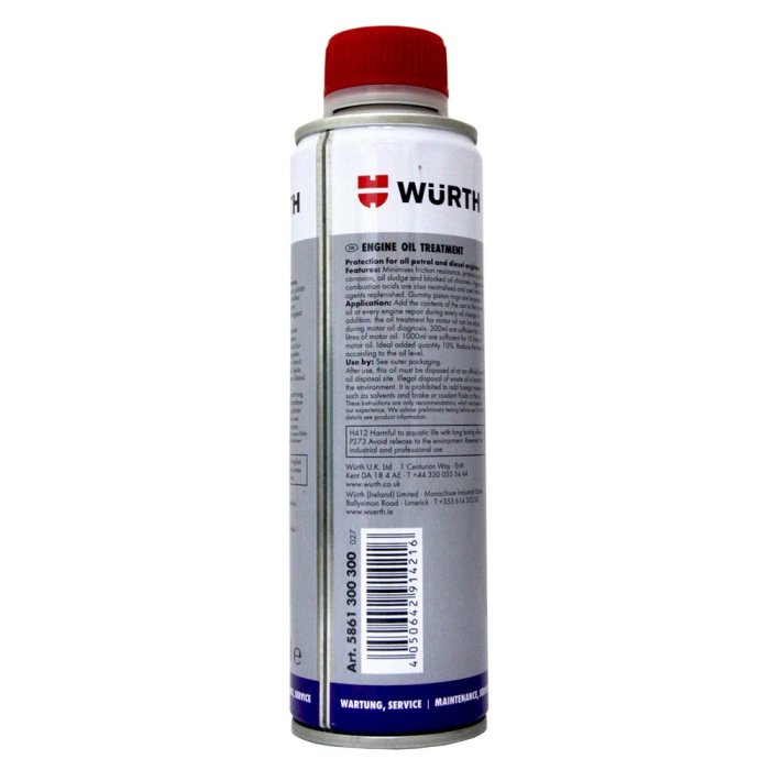 【易油網】Wurth Engine Oil Additive 高效能機油提升劑 機油精5861 300 300