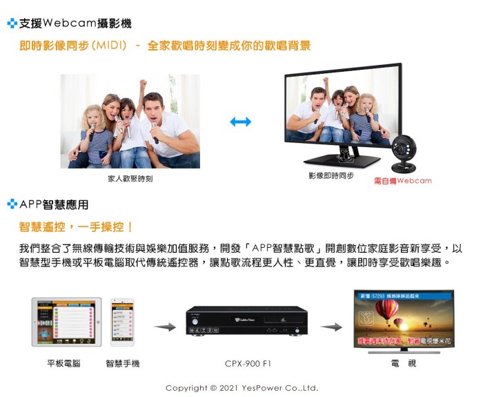 【含稅】CPX-900 F1 金嗓Golden Voice 多媒體伴唱機/1080P/內建DVD-ROM/Wi-fi悅適