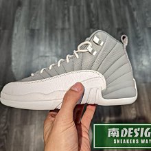 南🔥2023 12月 Nike Air Jordan 12 Retro 復刻 緩震 大童 女 灰白 153265-015