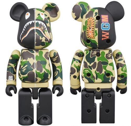 全新Bearbrick 200% 超合金Bape ABC Camo Shark 迷彩鯊魚| Yahoo奇摩拍賣