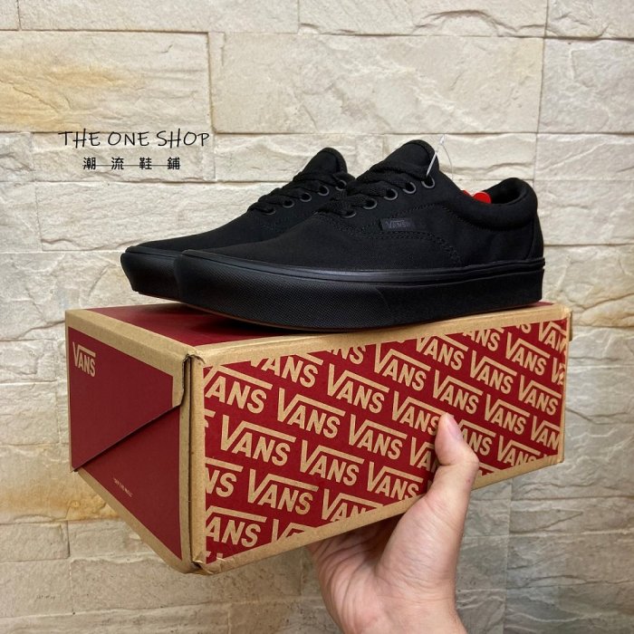 VANS Comfycush ERA Black 黑色 全黑 輕量 止滑 耐磨 帆布鞋 經典款 VN0A3WM9VND