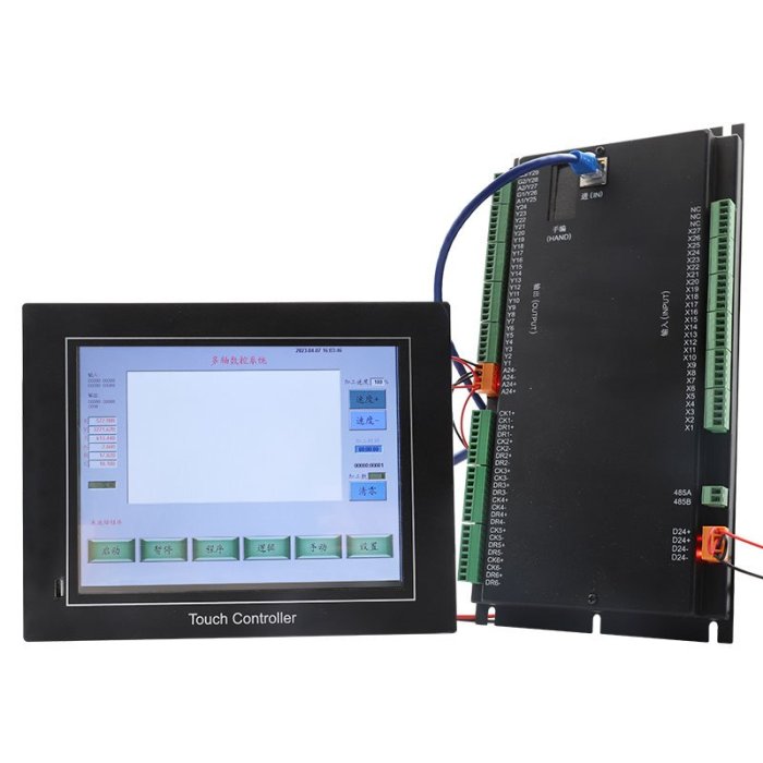 G代碼可編程GX-20 1-6多軸步進電機伺服電機控制器系統10.4寸彩