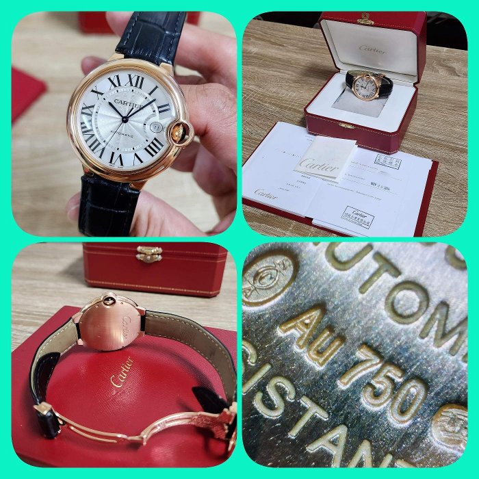 收訂 保留中 【個人藏錶】 CARTIER 卡地亞 W6900651 18K金玫瑰金 大型 藍氣球 42mm 2014年 台南二手錶