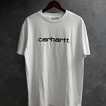 CA 美國工裝品牌 Carhartt 白色 純棉 休閒短t L號 一元起標無底價Q905