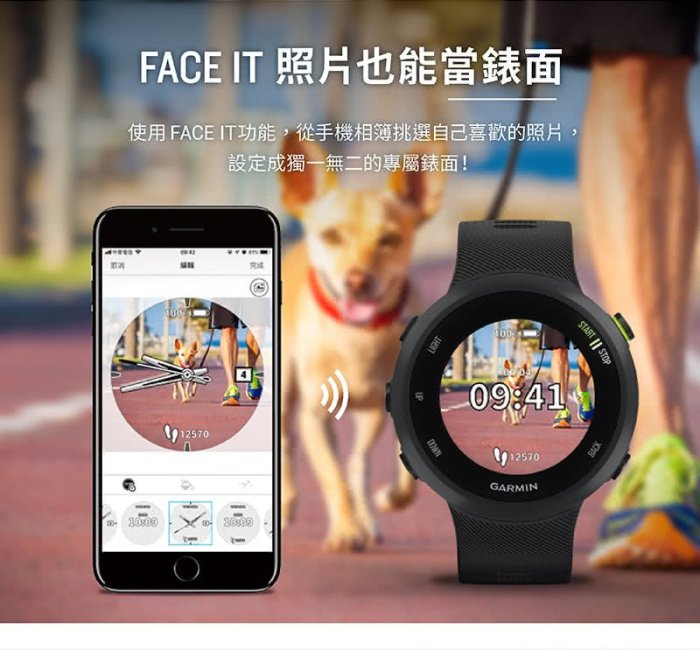 Garmin Forerunner 45S GPS腕式心率跑錶(錶徑 39mm) 台灣正版公司貨 享原廠保固