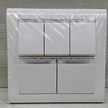DIY水電材料 台昱牌 晨光大面板系列 5開關 TYL-A585