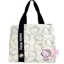 ♥小花花日本精品♥Hello Kitty 方形帆布手提袋~3