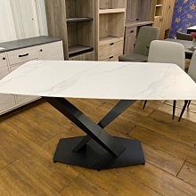 【尚品傢俱】681-127 美迪亞 4.6尺白岩板餐桌~~另有5尺 / 5.8尺餐桌、灰岩板~~
