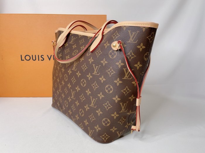 LV 全新NEVERFULL MM老花托特包