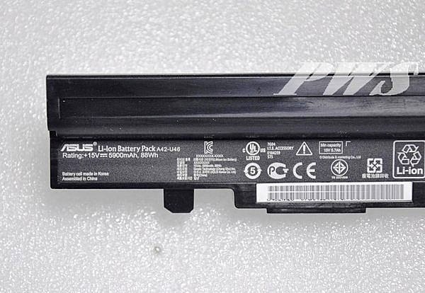 【大正*電腦】全新 ASUS 華碩 A42-U46 U46 原廠電池 5200Mah 8CELL 原廠74WH