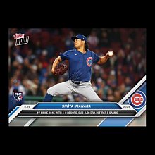 [預購][球員卡] [MLB] Topps Now 今永昇太自1945年以來前五場出賽防禦率在1以下第一人  #MLB歷史紀錄