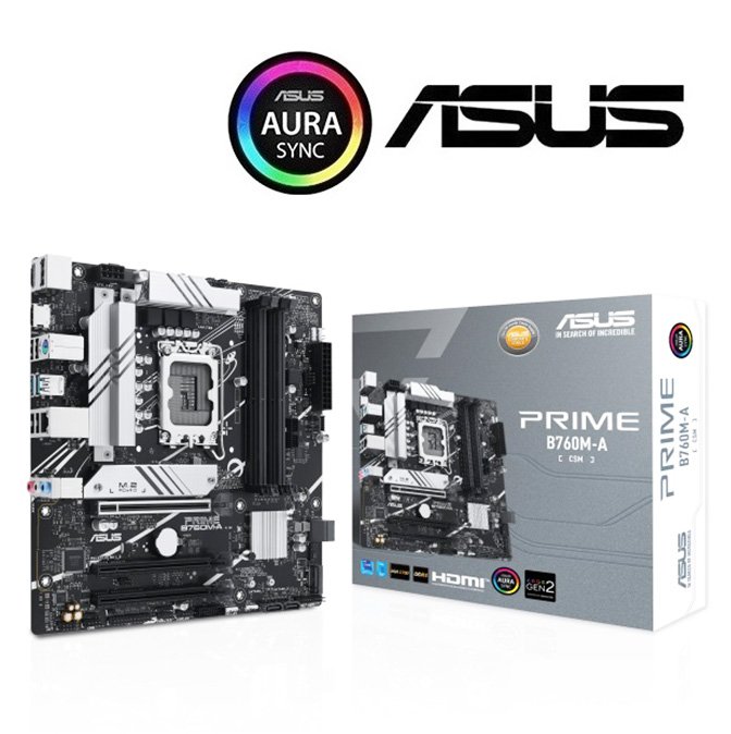 現貨】全新 ASUS 華碩 PRIME B760M-A  CSM 主機板 DDR5 四插槽 LGA1700【公司貨