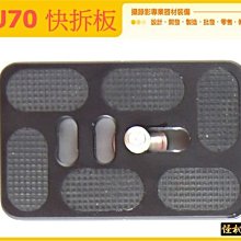 怪機絲 YP-3-040-05 PU70 快拆板  快拆銜接系統 搖臂 穩定器 滑軌 空拍 用快拆 不含座