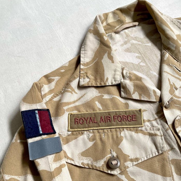 英軍公發 UK RAF Desert Camo Combat Jacket 皇家空軍 沙漠迷彩 野戰外套 vintage