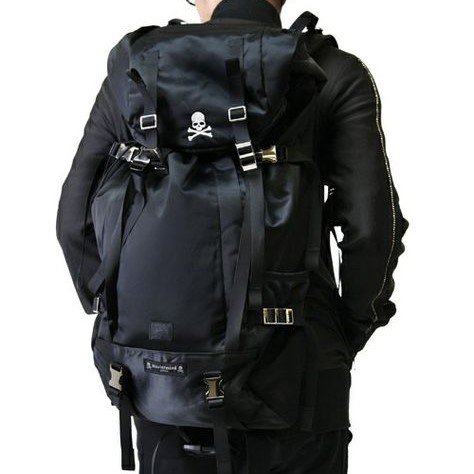 [ VINTAGE ] PORTER x MASTERMIND JAPAN BACKPACK 黑色尼龍大型後背包 MMJ