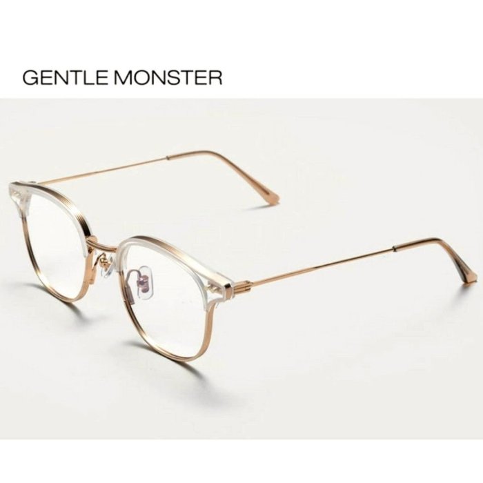 GENTLE MONSTER ►ALIO（透明色框×金色鈦金屬）貓眼框型 眼鏡 光學鏡框 中性款 ｜100%全新正品｜特價!