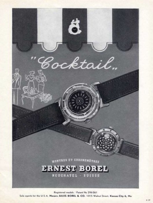 1960年 依波路 Ernest Borel 雞尾酒 萬花筒 老錶  女錶 機械錶 瑞士 自動錶 古董錶