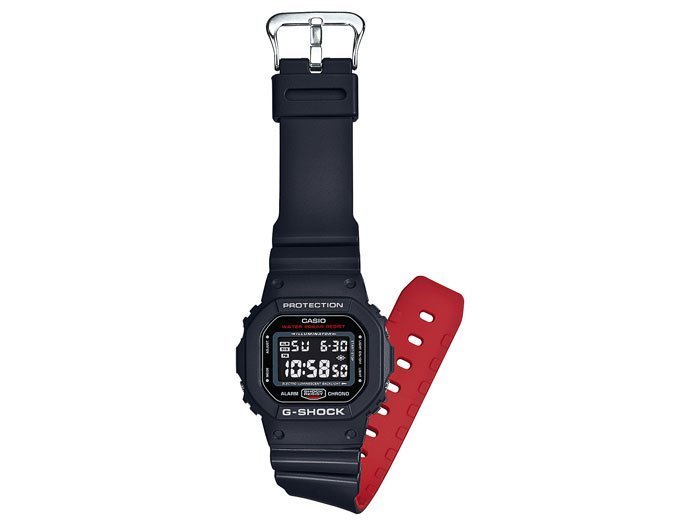 現貨】【台灣CASIO原廠公司貨】G SHOCK DW-5600HR-1 經典錶款【天美