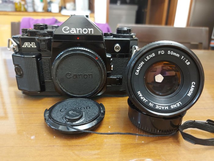 Canon A-1底片旗艦相機＋FD 50mm F1.8