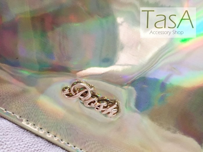 泰國設計師品牌 POSH 手拿小包-金屬彩虹光澤閃爍款 魅力金