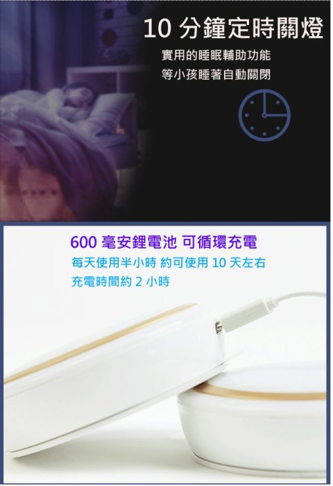 LED小夜燈 遙控小夜燈 充電式