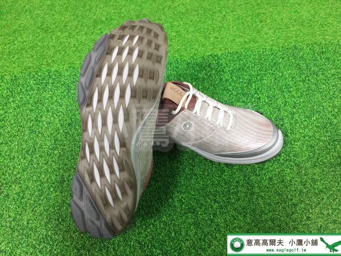 [小鷹小舖] ECCO GOLF BIOM HYBRID3 12550351404 高爾夫 女仕球鞋 軟釘 防水皮革