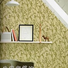 [禾豐窗簾坊]北歐風大自然植裁紋優質壁紙/壁紙裝潢施工