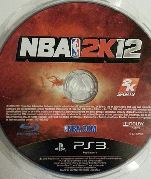 PS3 NBA 2K12 極新