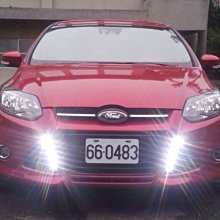 【小鳥的店】福特 2013-17 FOCUS 4門 5門 專用電鍍霧燈框日行燈 E4 認證-正廠OEM Ford