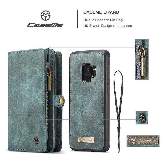 全館滿運 ！復古CaseMe品牌三星Galaxy S10 S9 S8 Plus Note 10 9翻蓋保護手機皮套錢包殼帶卡槽 可開發票