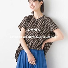 綺丹尼 日本OMNES法式袖立領人造絲短袖襯衫 6色 J12180090 日本🇯🇵直送