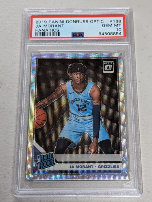 2019-20 Donruss Optic Fanatics Box Set #168 Ja Morant PSA10