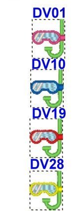 ※非客製名字※PADI救援潛水員專用配件組（1反光魚形吊牌+1非反光加長形吊牌的賣場）